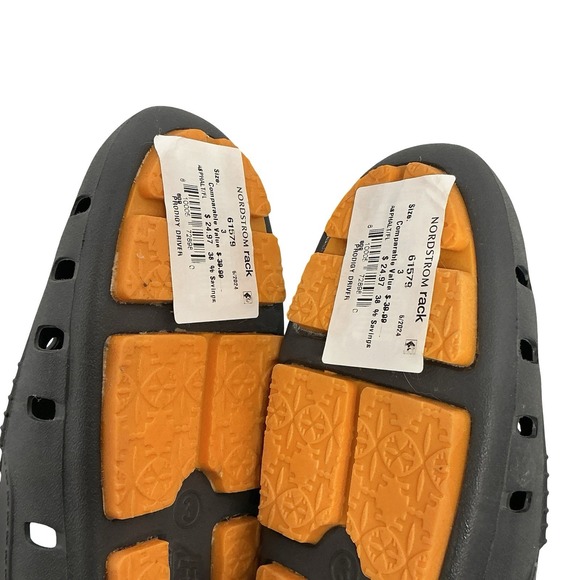 Floafers Prodigy Driver Water Shoes Big Kid Sz 3 Waterproof Grey Orange Loafers - Picture 8 of 9